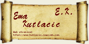 Ema Kutlačić vizit kartica